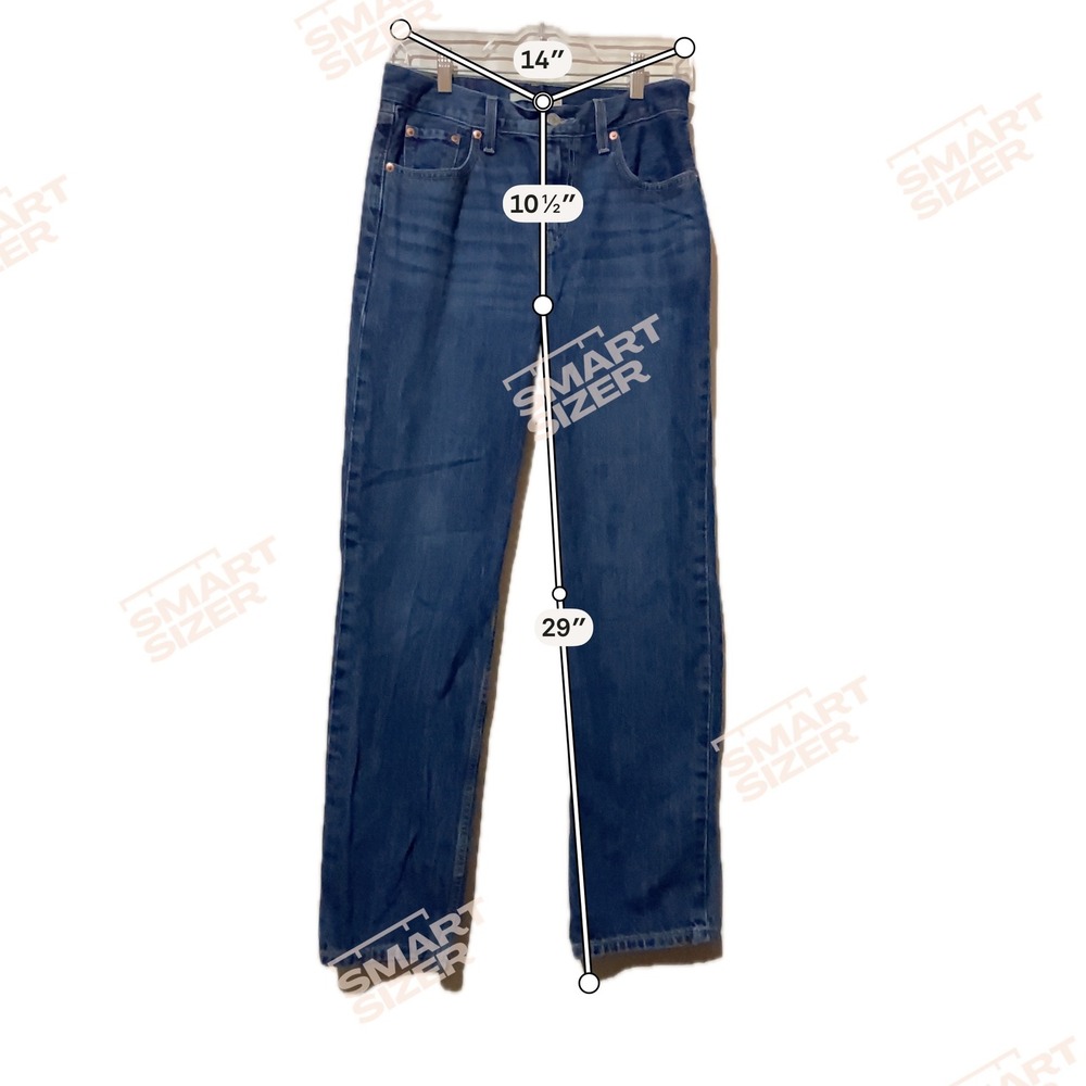 Levis Low Pro Straight Leg Jeans Dark Wash Denim Size 26 - Picture 6 of 8